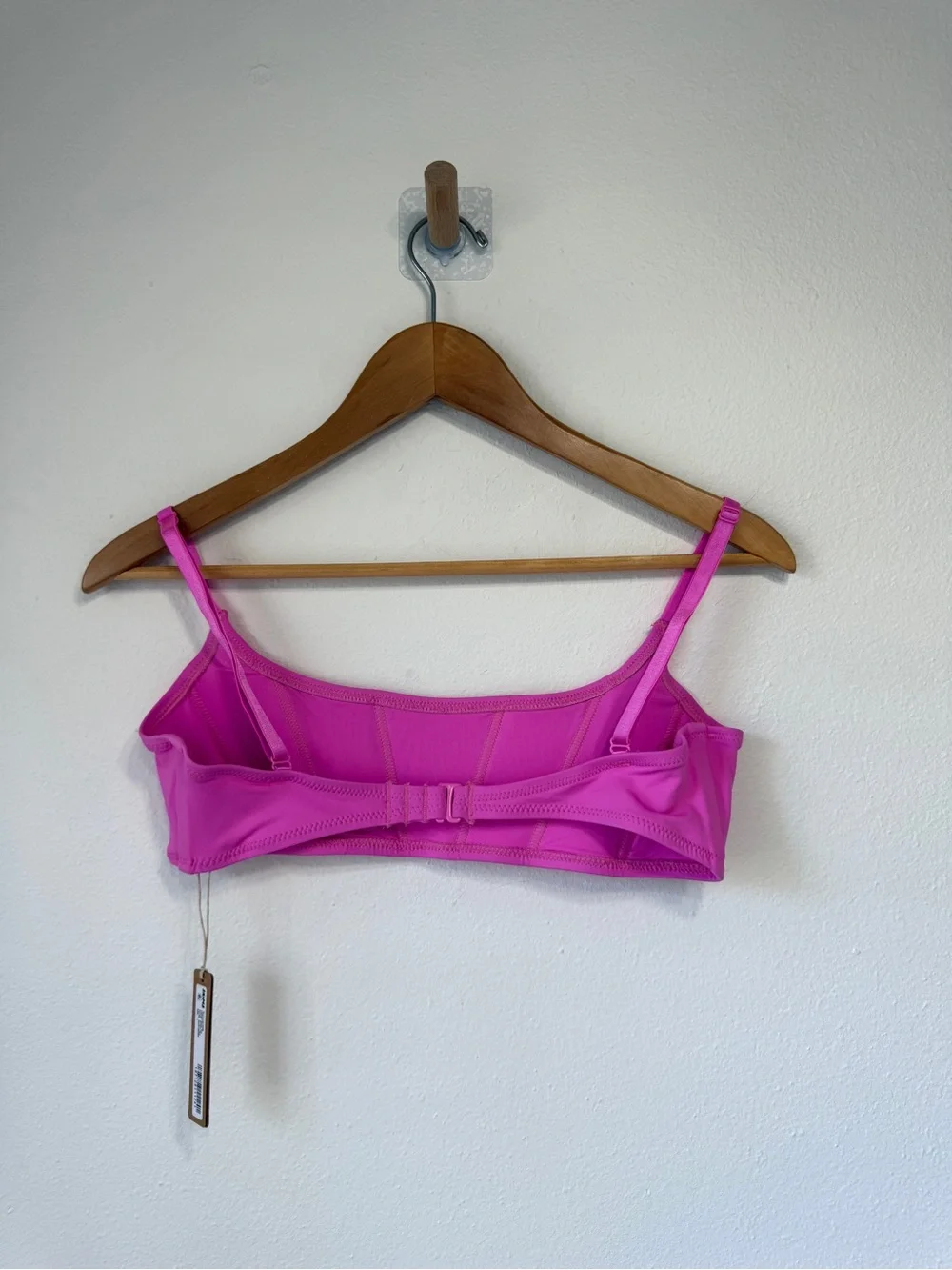 SKIMS Swim Neon Orchid Corset Bikini Top L & Cheeky Tanga Bottom M NWT